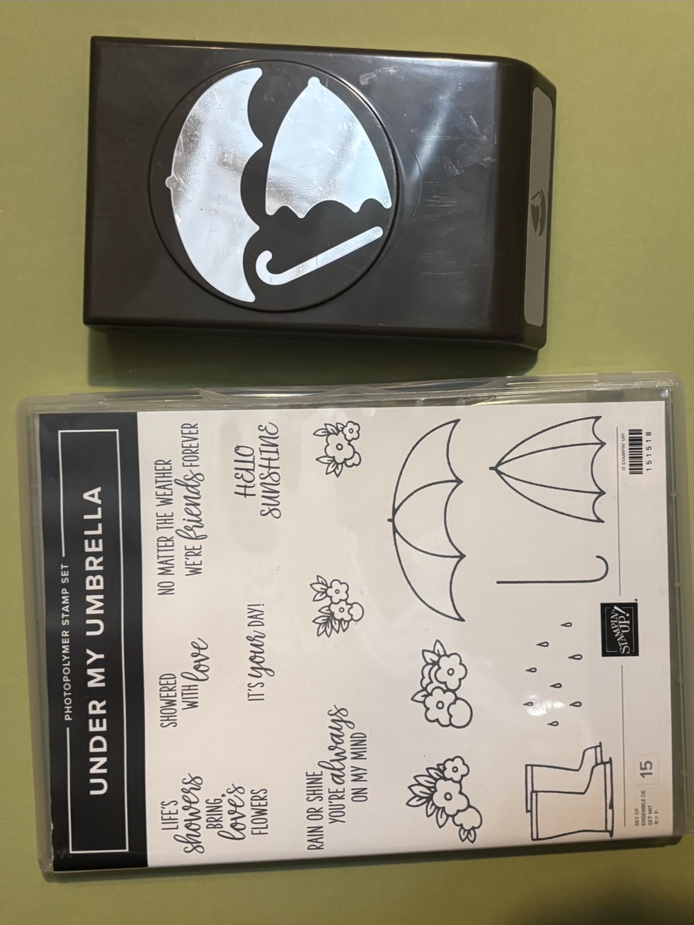 Stampin' Up! Under my umbrella Stamp Set and punch